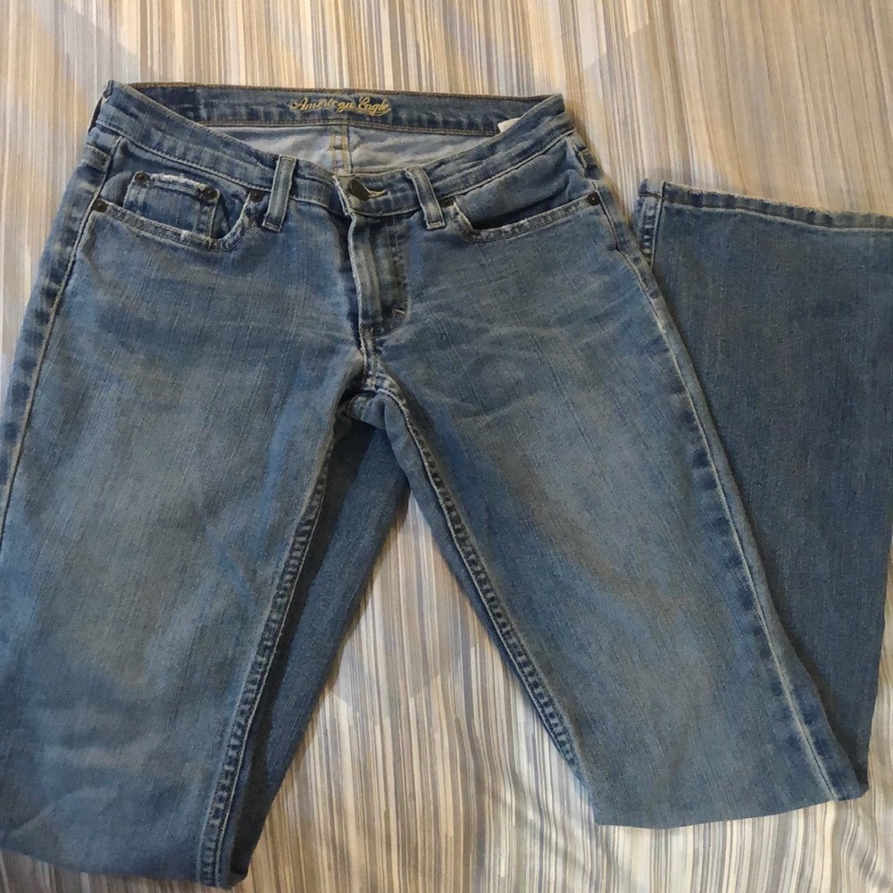 American Eagle Stretch Skinny Flare Light Wash